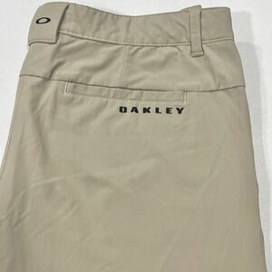 Oakley Pants Men Beige Khaki Straight Leg Performance Tech Golf Chino Sz 36X31